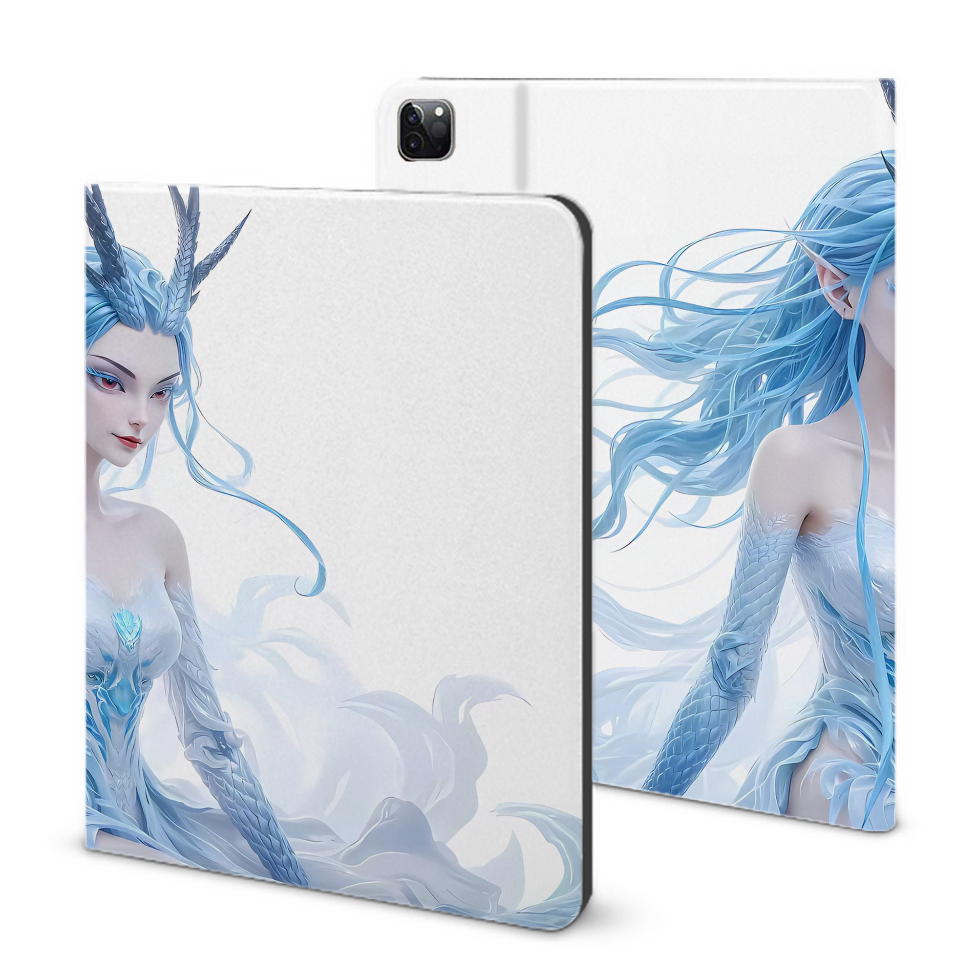 （画像用） Ne Zha 2 ナタ 魔童の大暴れ IPad ケース ブック型 PUレザー TPU 耐衝撃 軽量 薄型 ペン収納なし 全面保護 IPad 各モデル対応